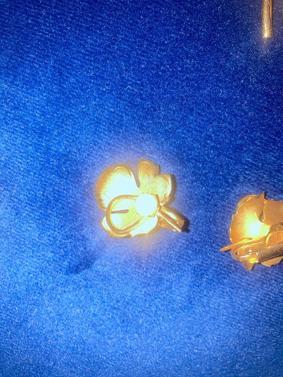 Vintage Brooch & earrings - Image 4
