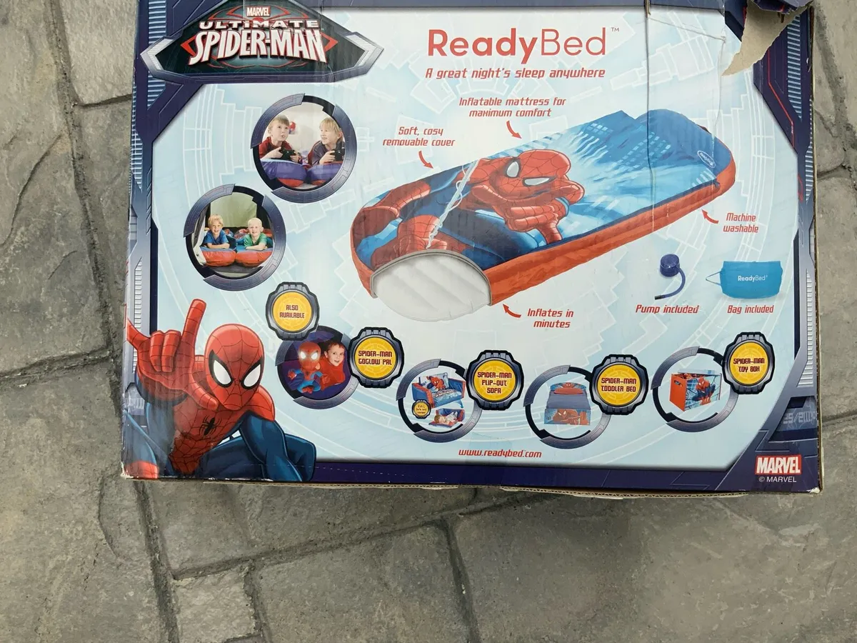 Marvel Spider-Man Junior Inflatable single bed. - Image 2