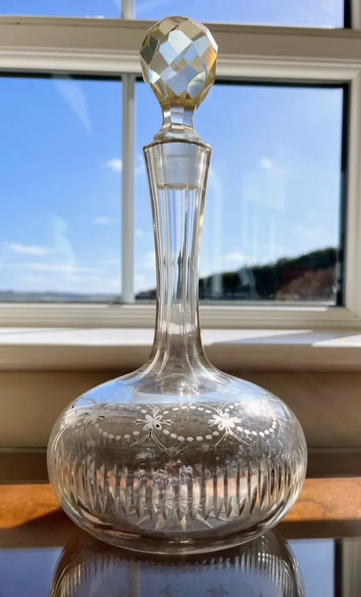 Victorian crystal decanter
