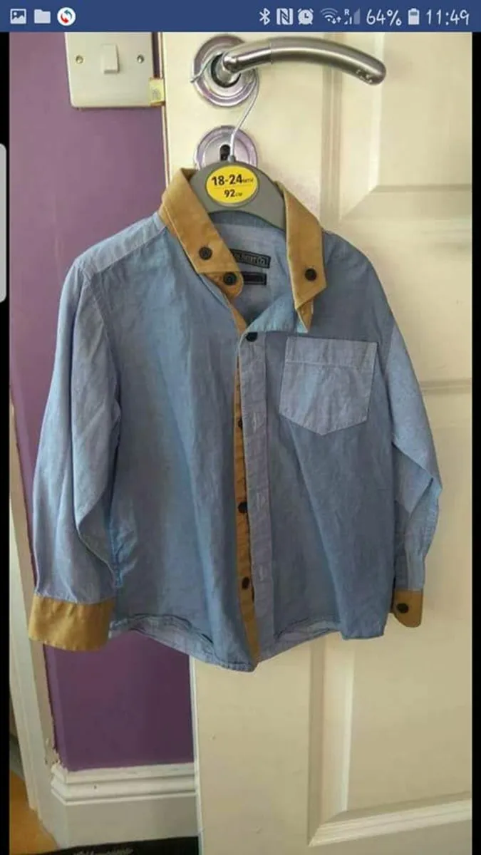 next boy shirt never worn size 3-4 years - Image 1
