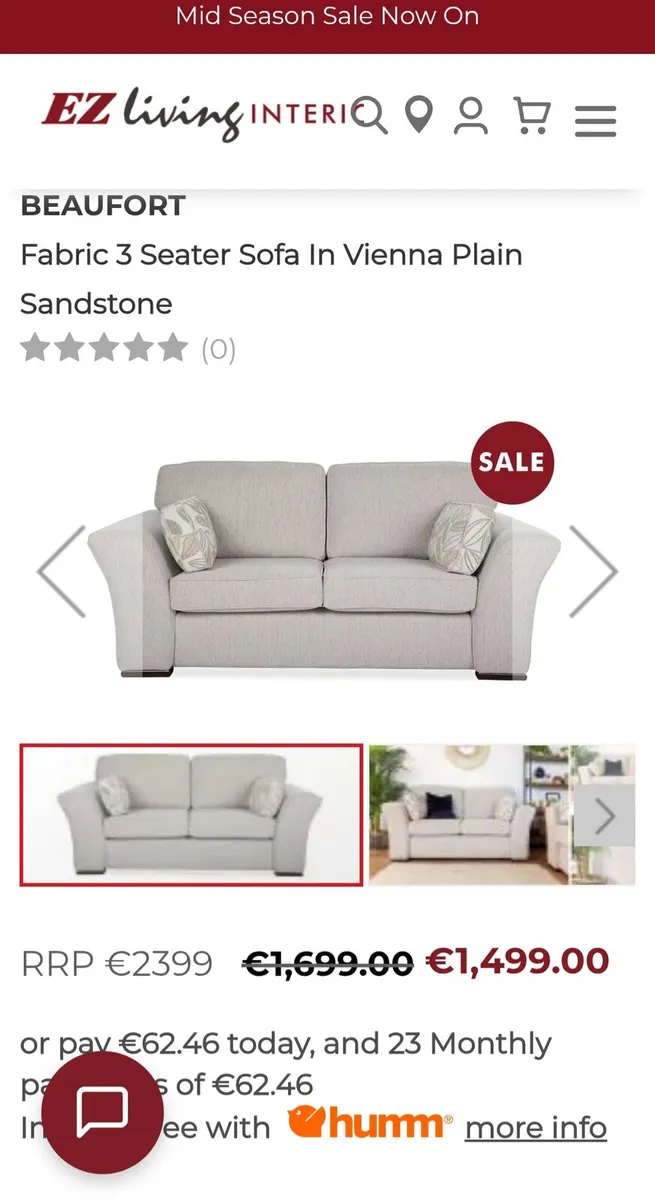 Ez Living  Couch - Image 1