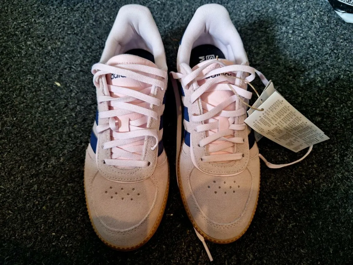 Adidas Pink and Navy Trainers - Image 2