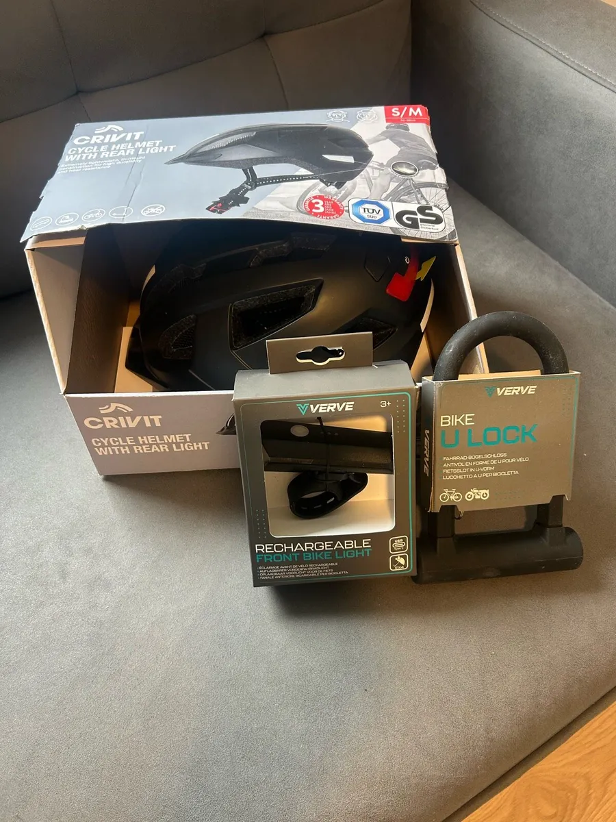Bicycle, Helmet, Lock, and Light - Image 2