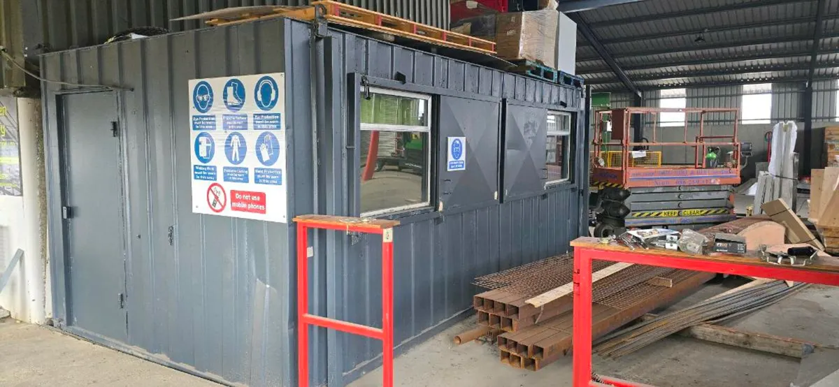 20 foot x 10foot steel lock up office - Image 1