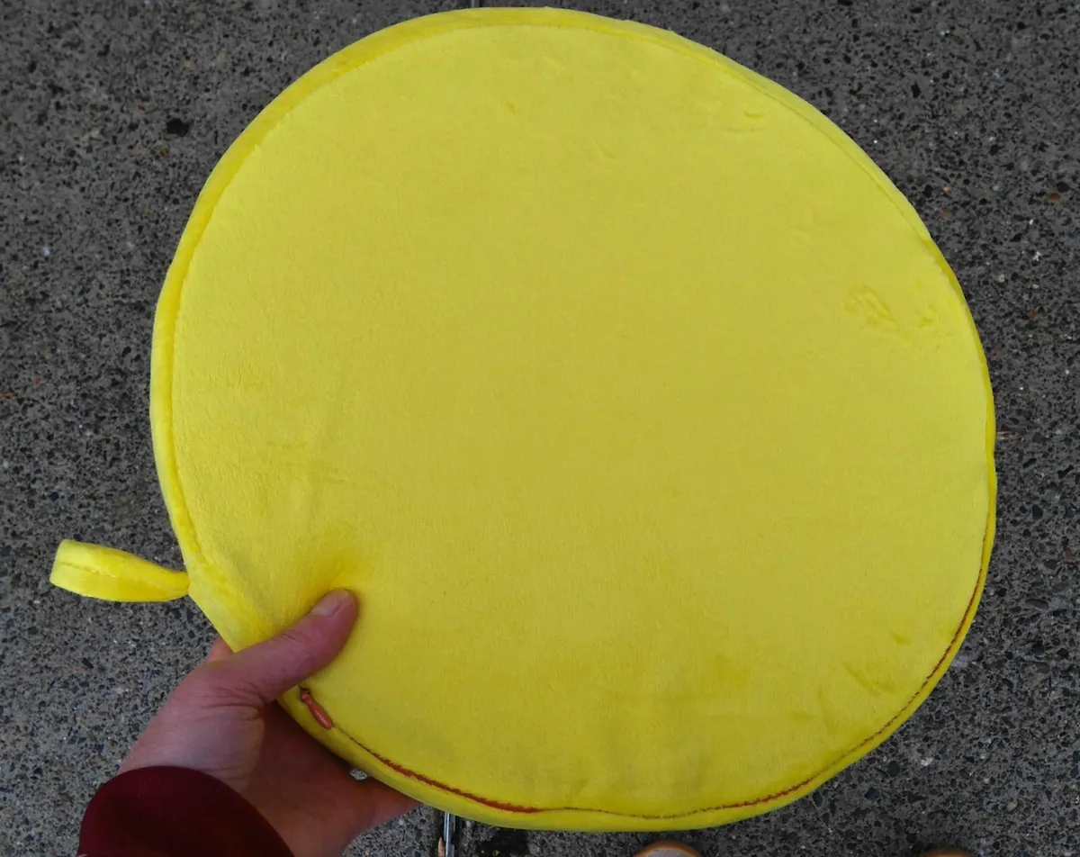 Round Flat Lemon Cushion (brand New). - Image 2