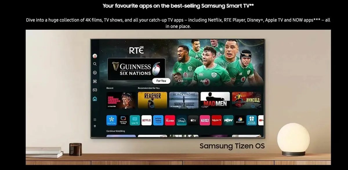 Samsung 50 inch 4k crystal UHD Smart TV - Image 1