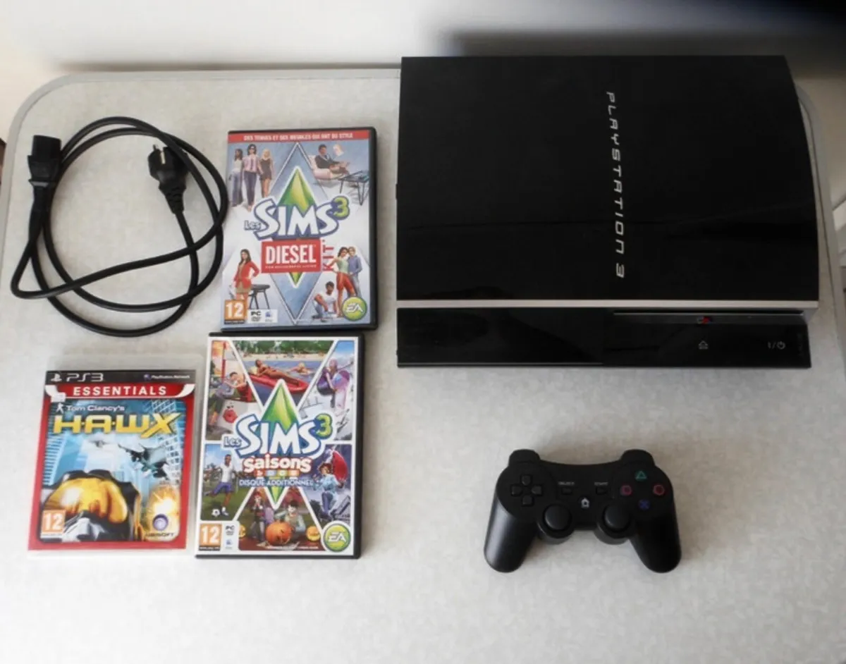 PlayStation 3 with 11 games - Image 1