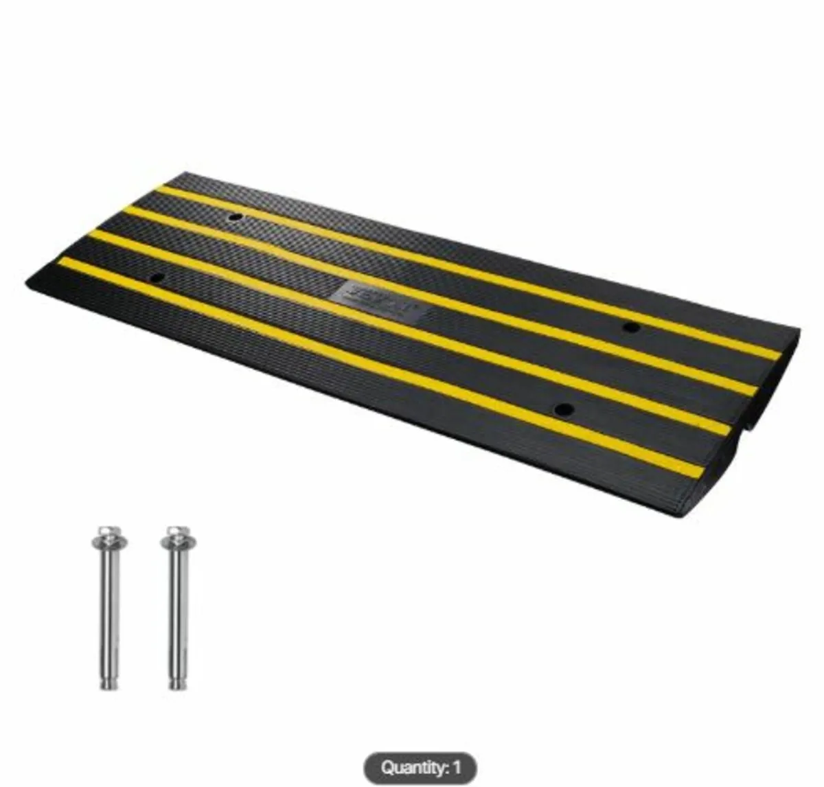 Curb Ramp, 2.6" Rise Rubber Driveway Ramps, Heavy - Image 1