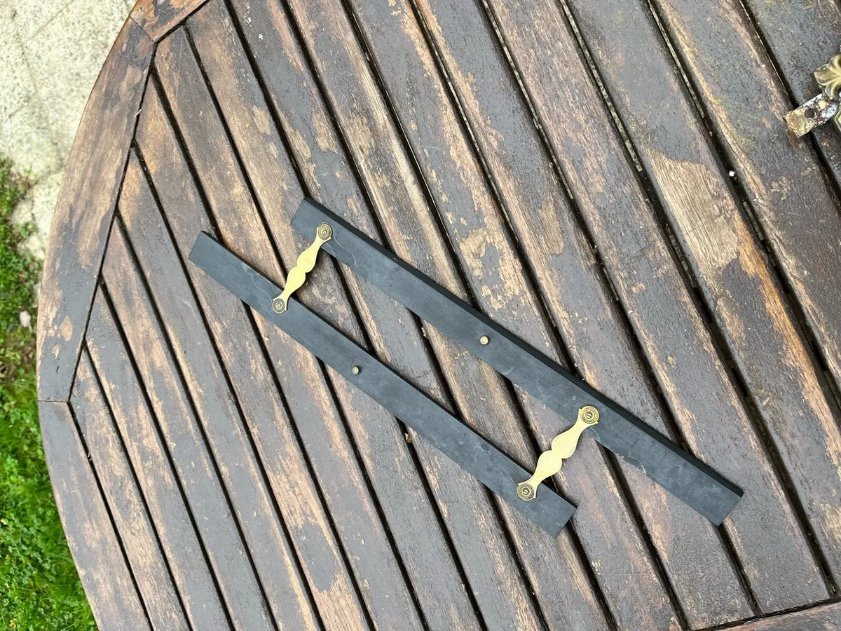 Antique Ebony and Brass Parallel Rule - Image 2
