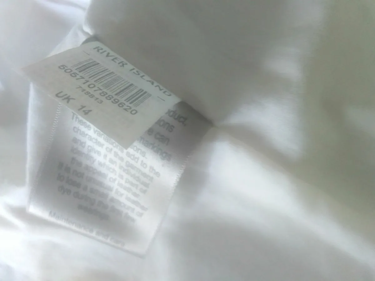 River island cream  genuine leather jacket 14 - Image 4