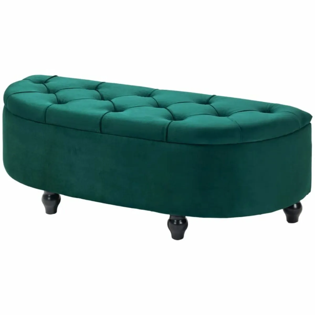 stool with storage, storage trunk, upholstered, so - Image 1