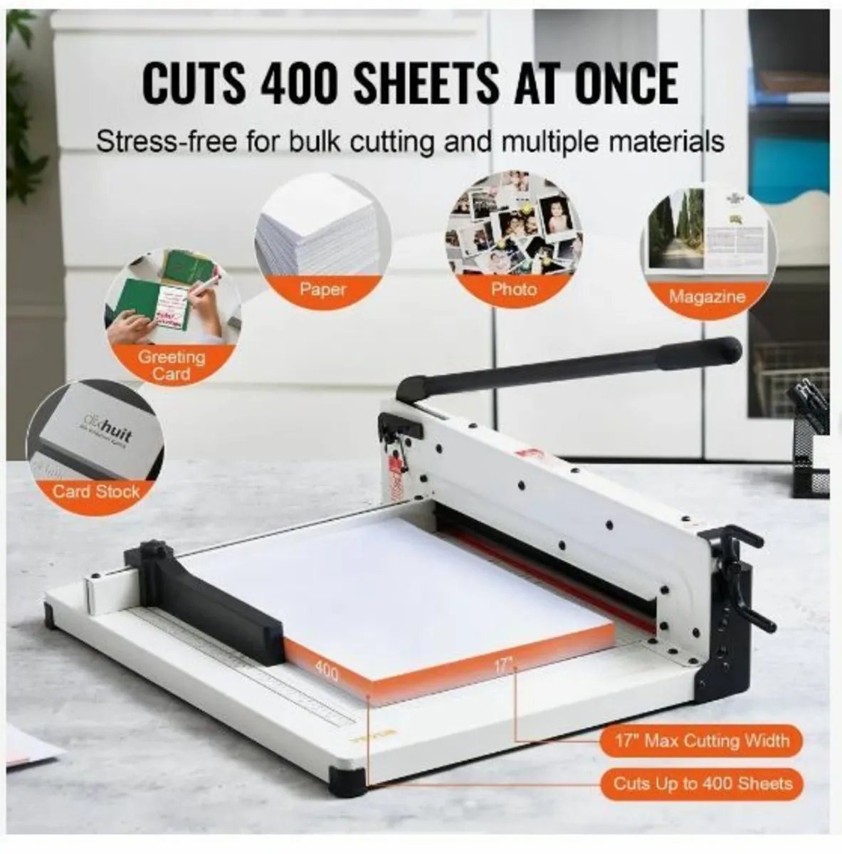 Paper Cutter 43.2 cm A3 Guillotine - Image 3