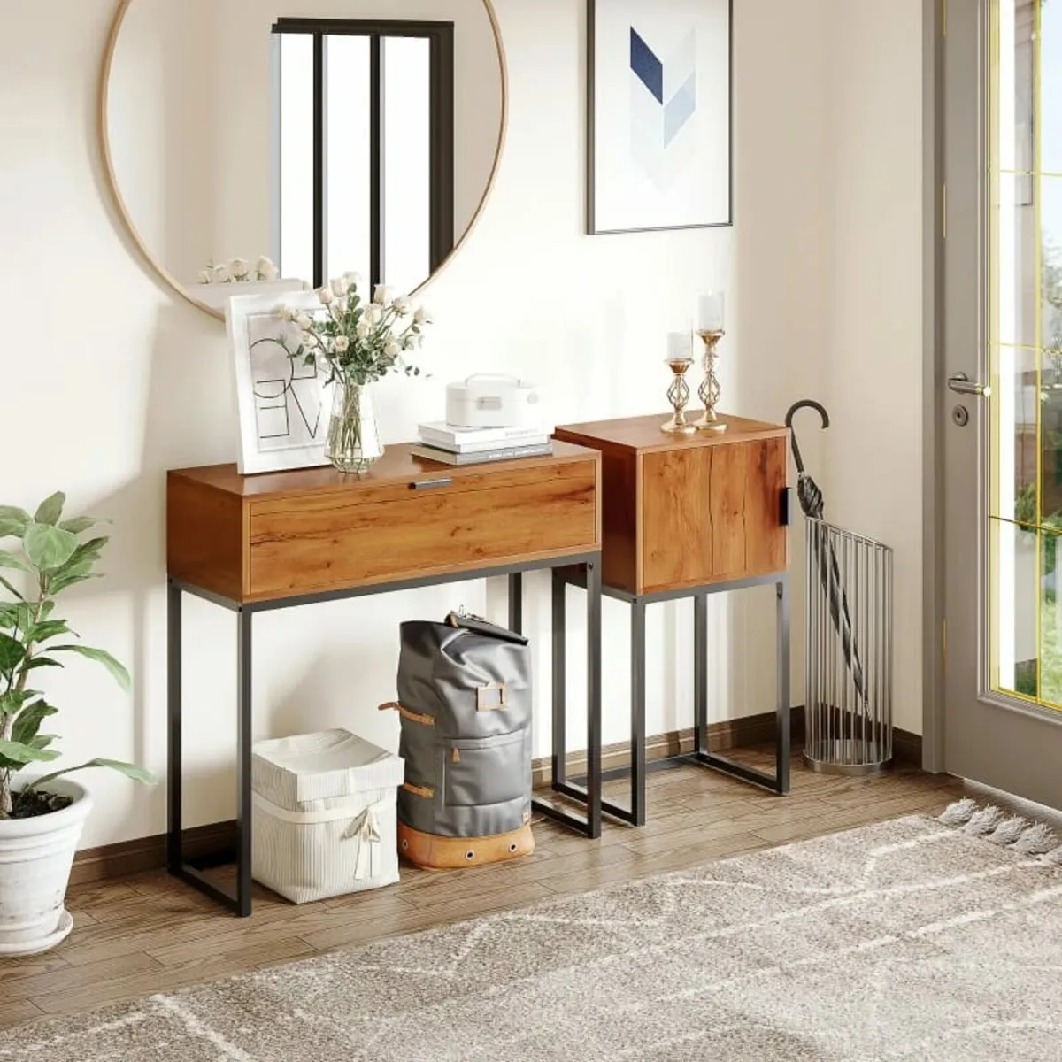 Industrial console table, side table, sideboard, 1 - Image 4
