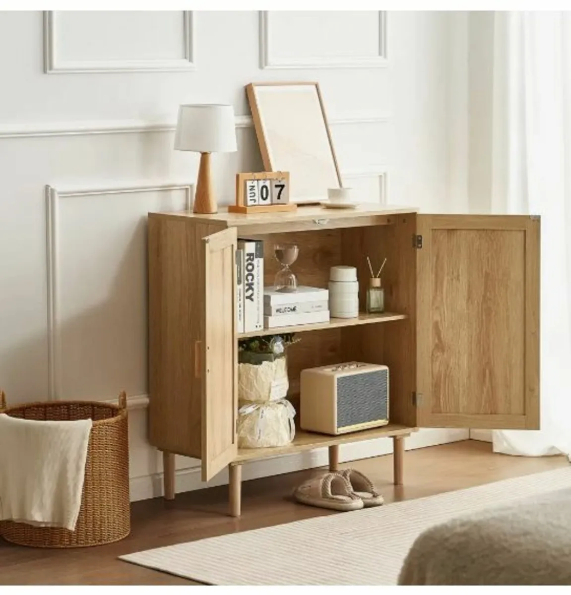 Rattan Storage Cabinet - Image 3