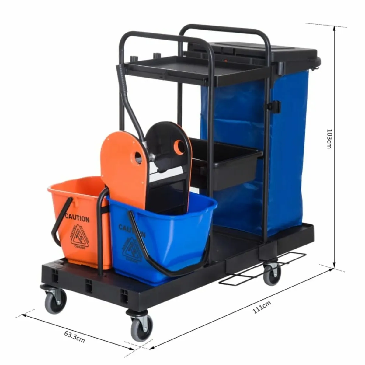 trolley wiping with mop press gastronomy trade pow - Image 3