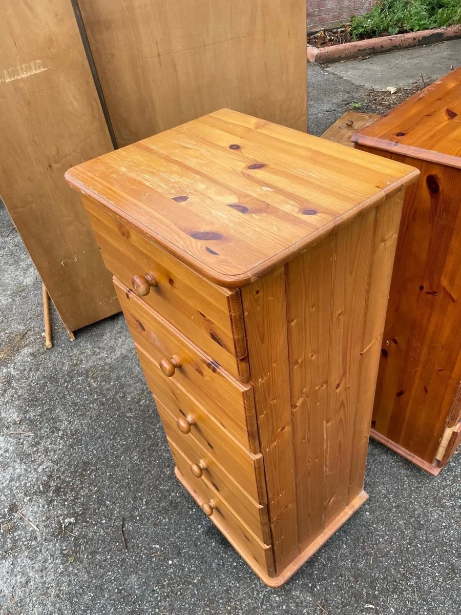 Tall boy chest of drawer or locker - Image 2