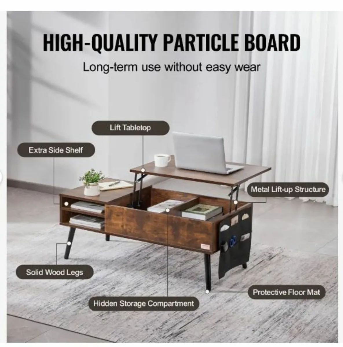 Lift Top Coffee Table - Image 4