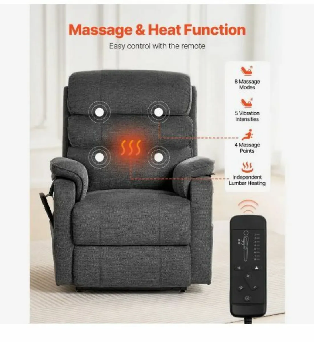 Power Lift Recliner Chair, Lift Chair - Image 2