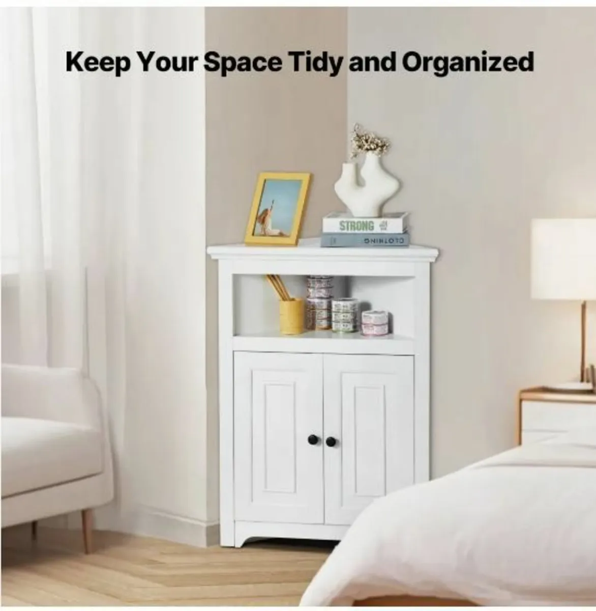32" Corner Storage Cabinet - Image 2