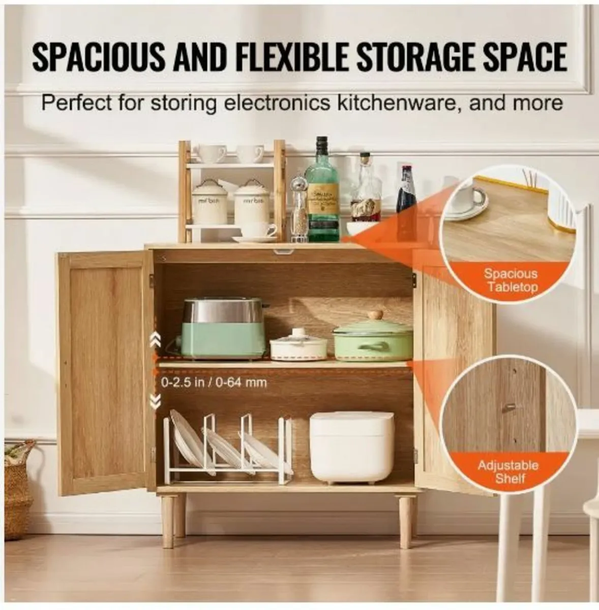Rattan Storage Cabinet - Image 2