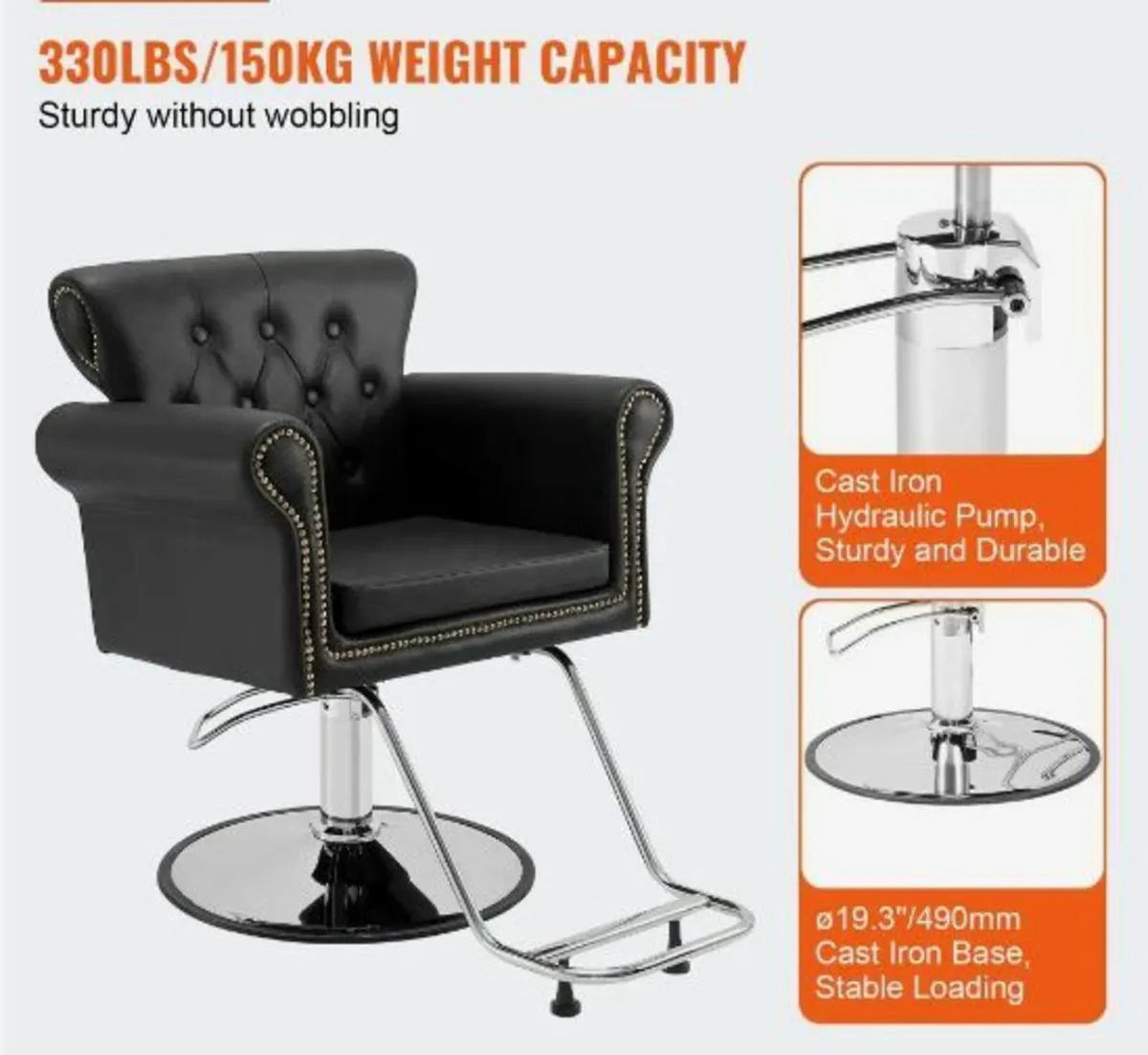 Salon Chair, Barber Chair for Hair Stylist - Image 2