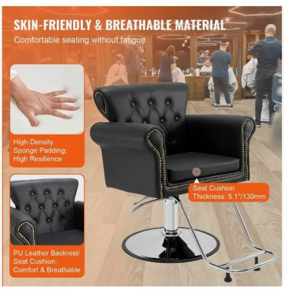 Salon Chair, Barber Chair for Hair Stylist - Image 4