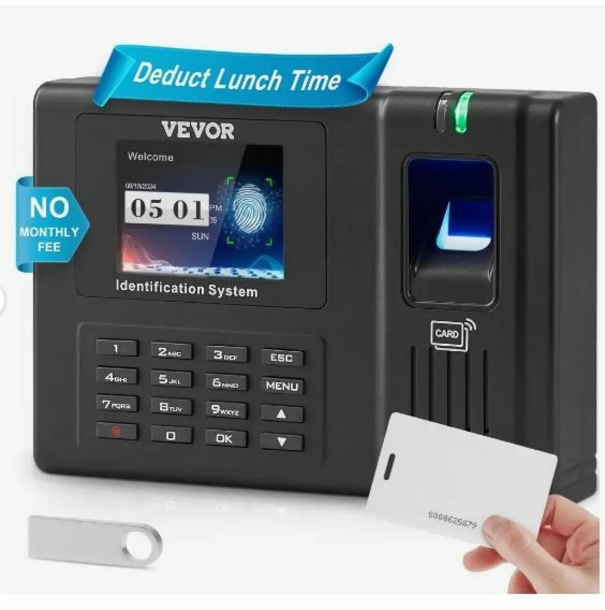 Time Clock, Employee Attendance Machine - Image 1