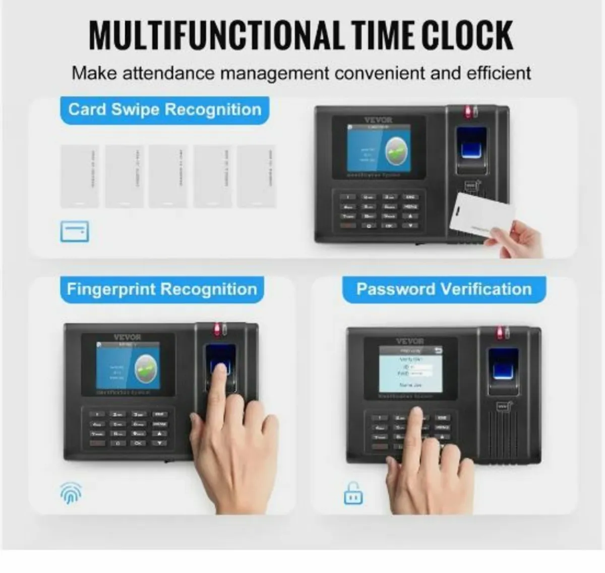 Time Clock, Employee Attendance Machine - Image 3