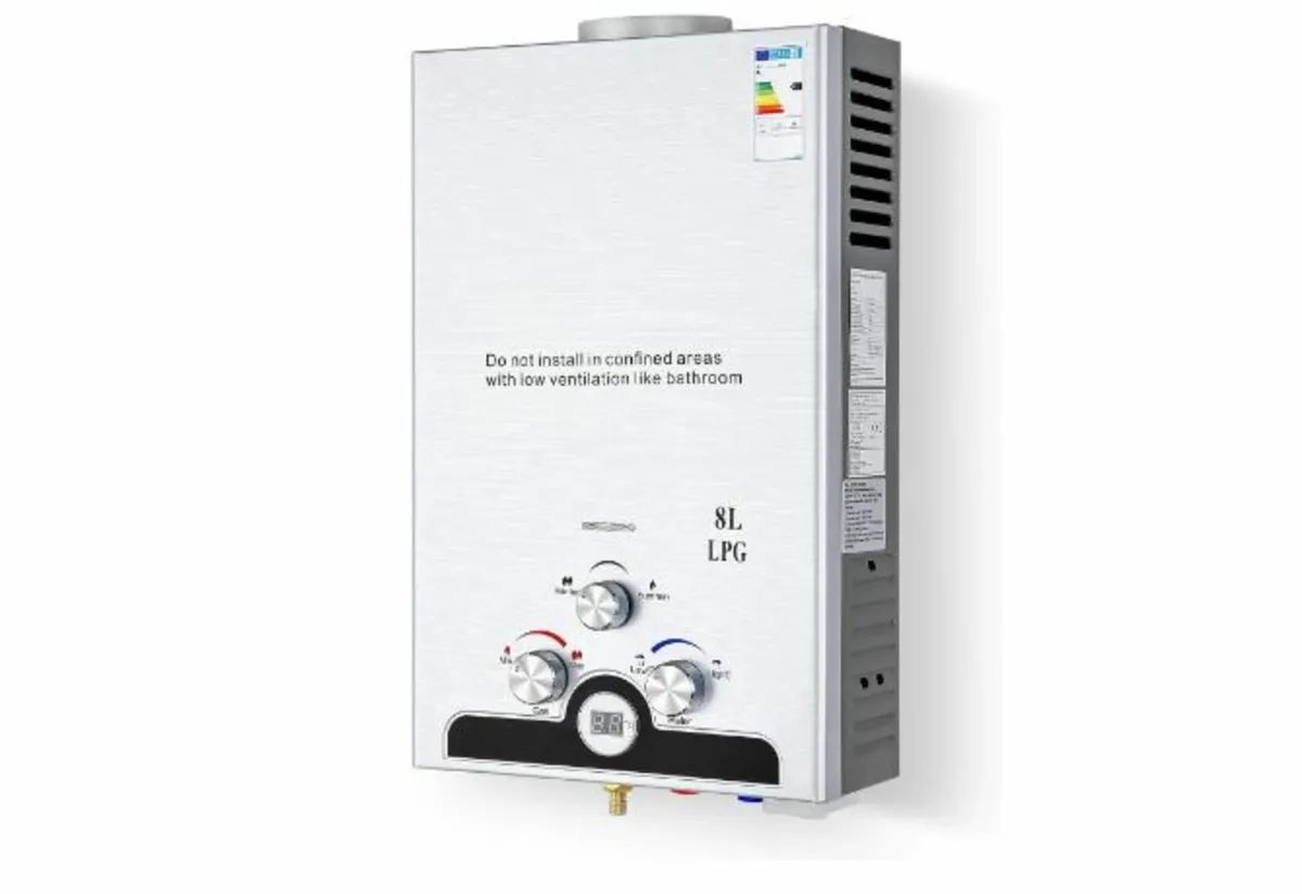 CO-Z 8L Gas Instantaneous Water Heater - Image 1