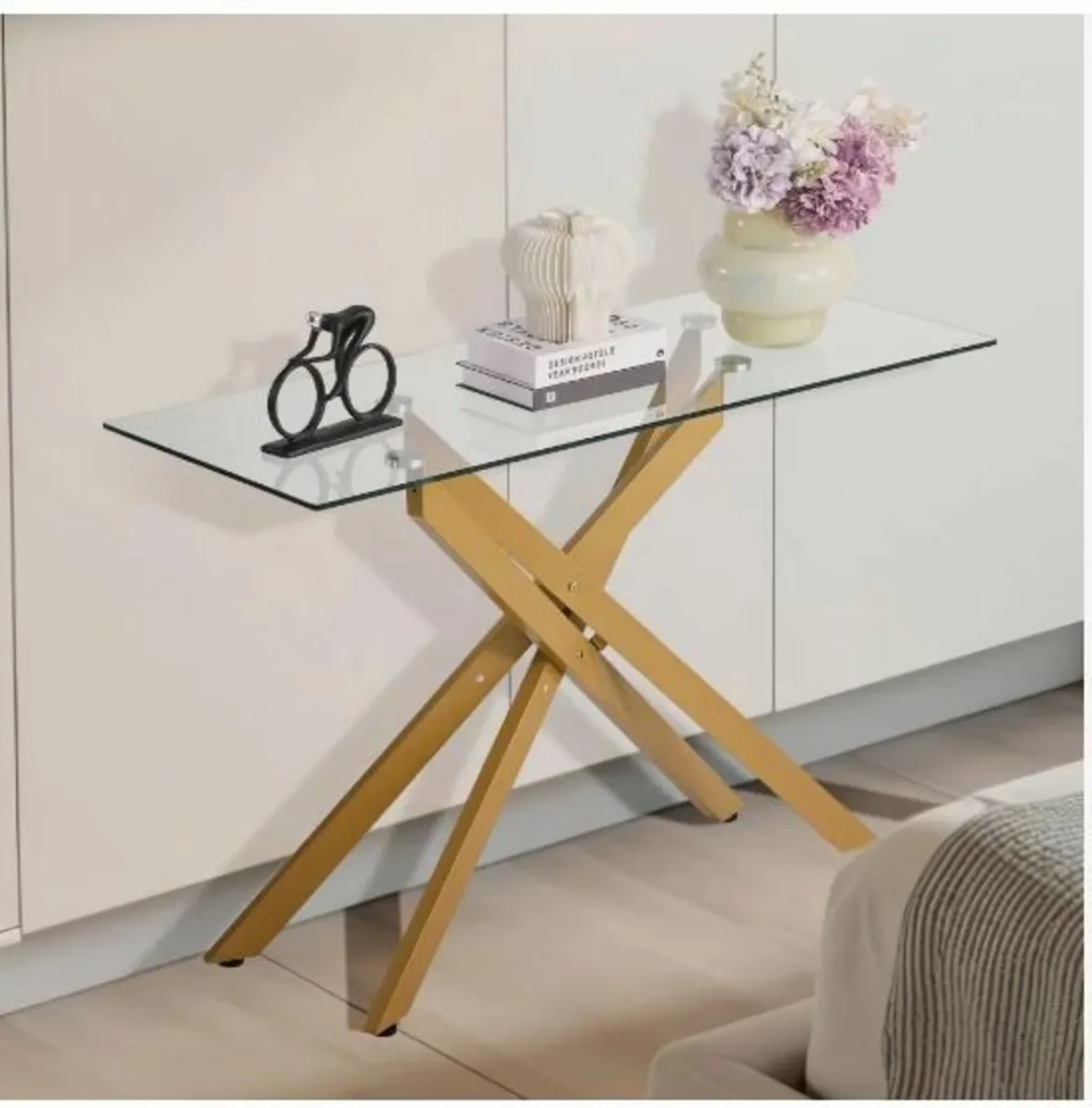 Glass Coffee Table, Modern Rectangle - Image 4