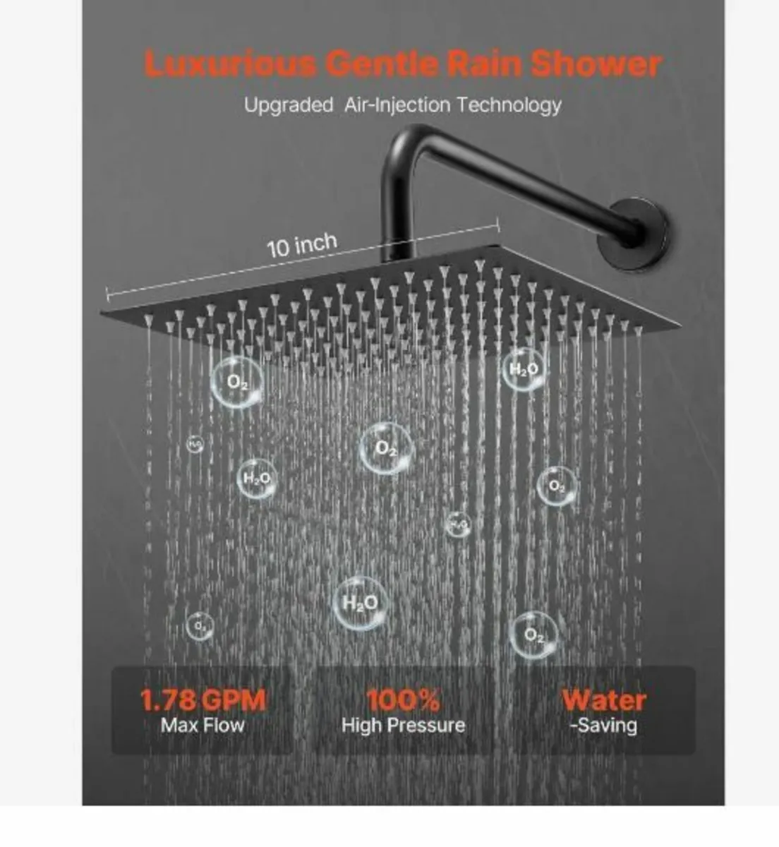 Shower Faucet Set, Rainfall Bathroom - Image 3