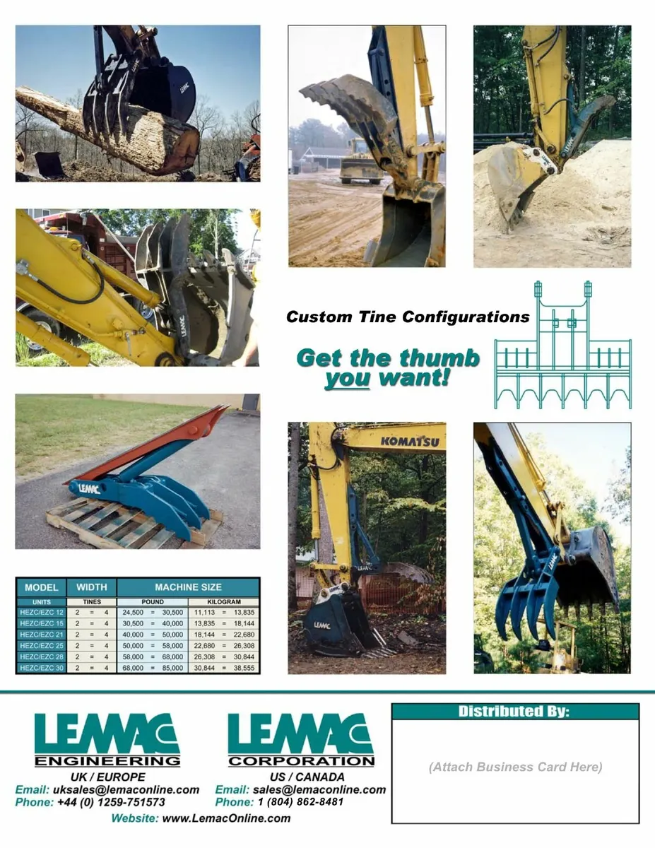 Thumb Grabs Excavators 20T to 45T - Image 3