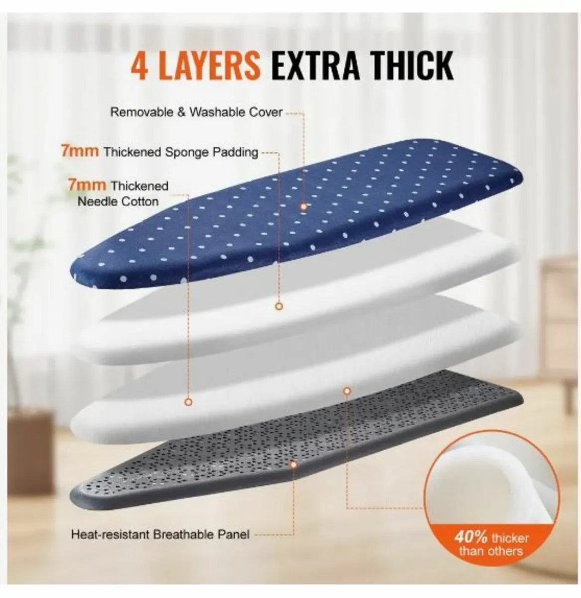 Ironing Board with Bottom Storage Tray - Image 2