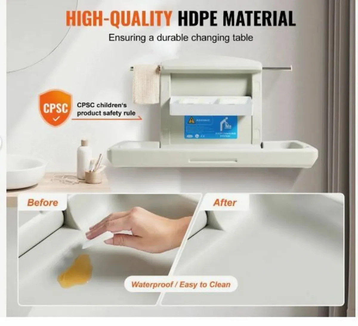 Wall-Mounted Baby Changing Station - Image 2