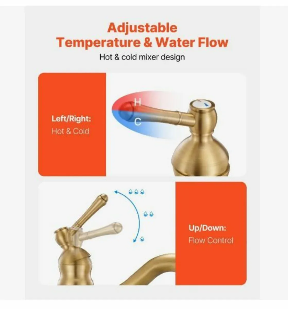 Single Handle Sink Faucet - Image 2