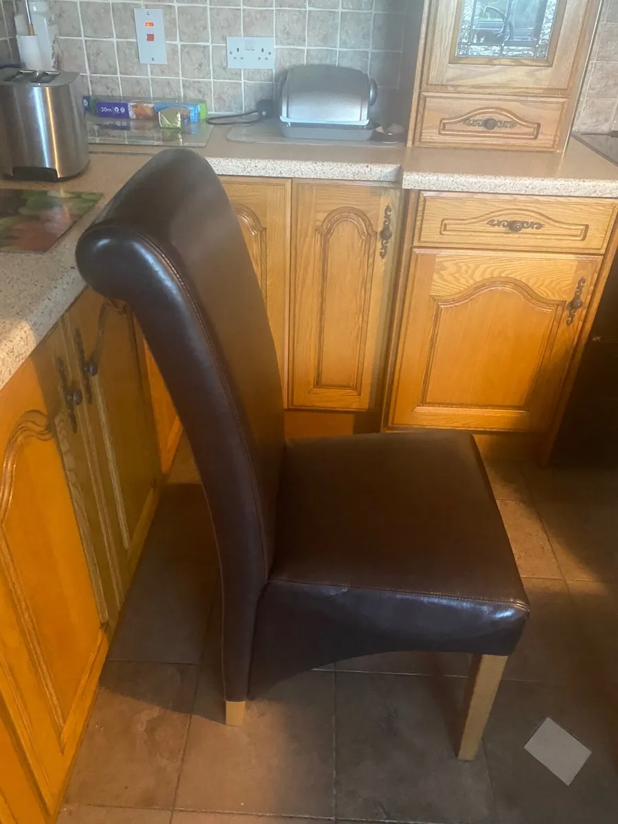 Dining chairs x 6 - Image 3