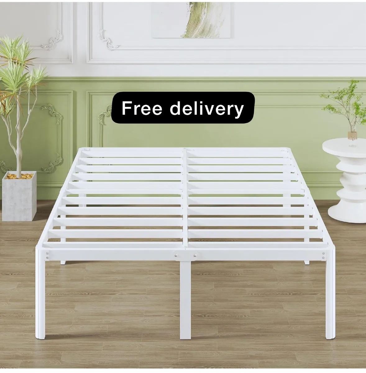 Super King Bed Frame 46 cm High with Rounded Corne - Image 1