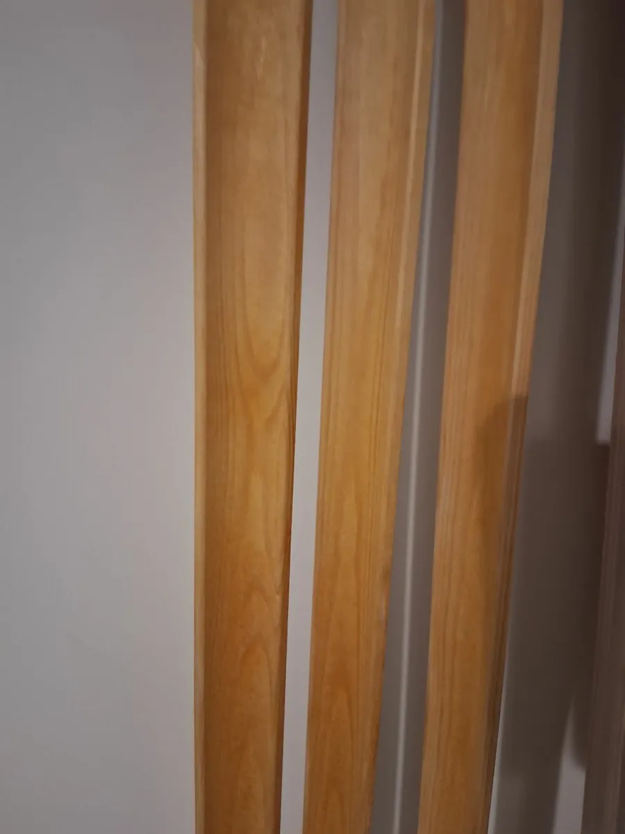Pine ceiling boards x 33 and 3 lengths of wooden t - Image 2