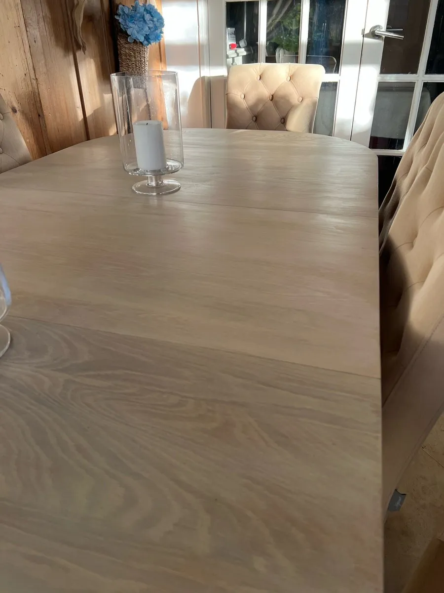 Neptune table and 8 chairs(5 chairs faded) - Image 3