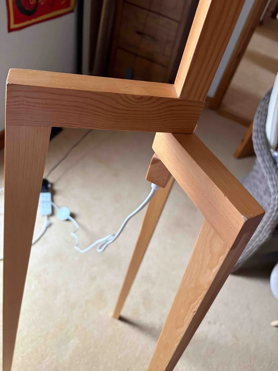 Folding Sklum wooden lamp with shade - Image 3