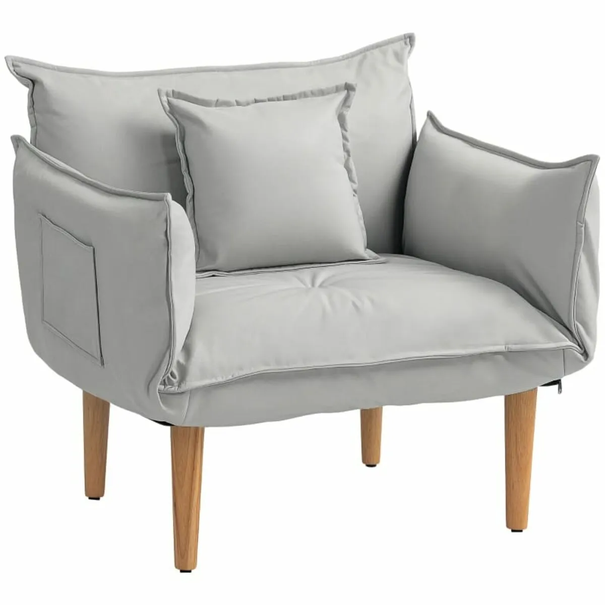 2-in-1 Adjustable Lounge Chair, Floor Chair with C - Image 1