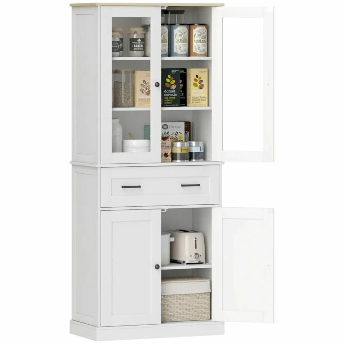 Kitchen cabinet, buffet, acrylic front, drawers, 7 - Image 2