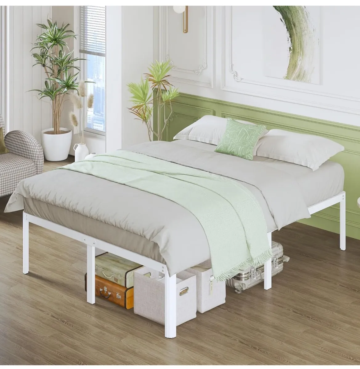 Super King Bed Frame 46 cm High with Rounded Corne - Image 2