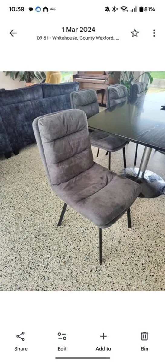 Dining table and chairs/bench - Image 2