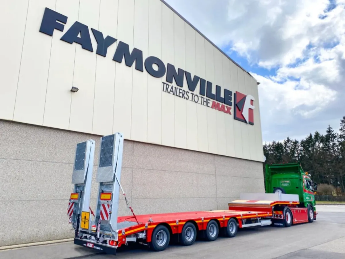 NEW MAX 4 AXLE LOW LOADER (Red) - Image 1