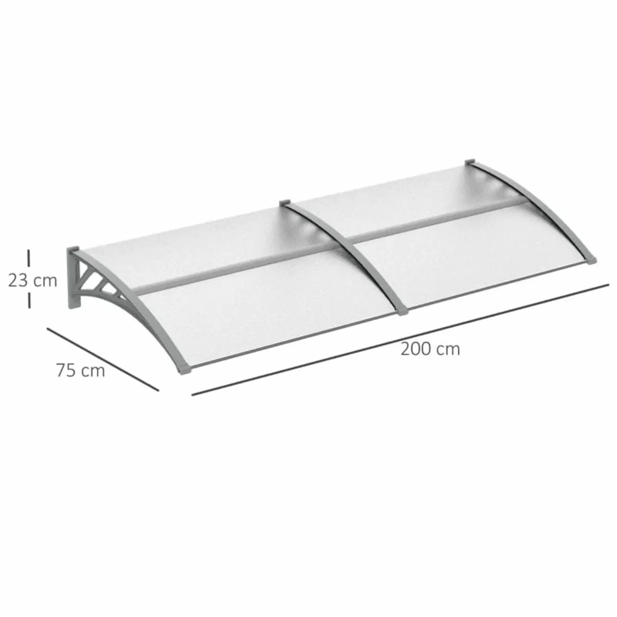 Door Canopy Awning Outdoor Window Rain Shelter Cov - Image 4