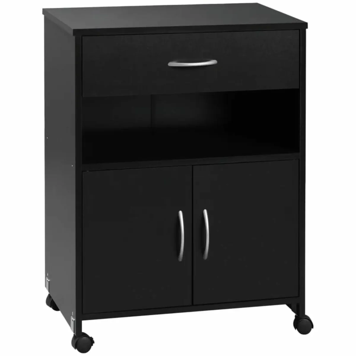 Stand Mobile Printer Cabinet with Storage, Open Sh - Image 3