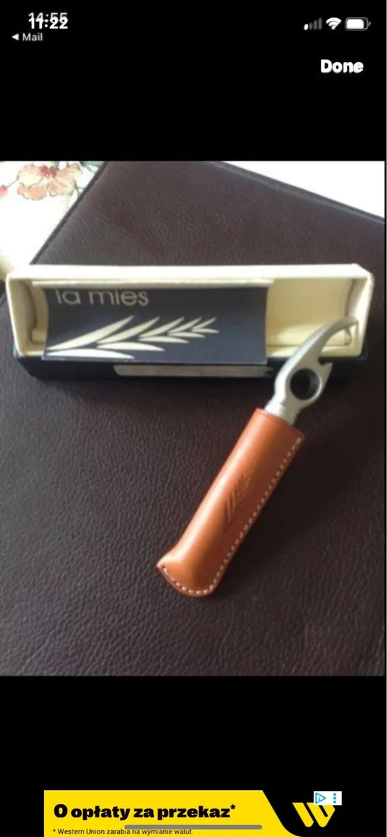 Corkscrew & Bottle Opener in Leather Case - Image 3