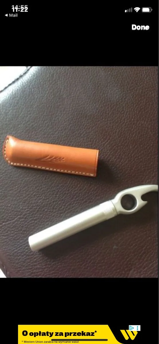 Corkscrew & Bottle Opener in Leather Case - Image 4