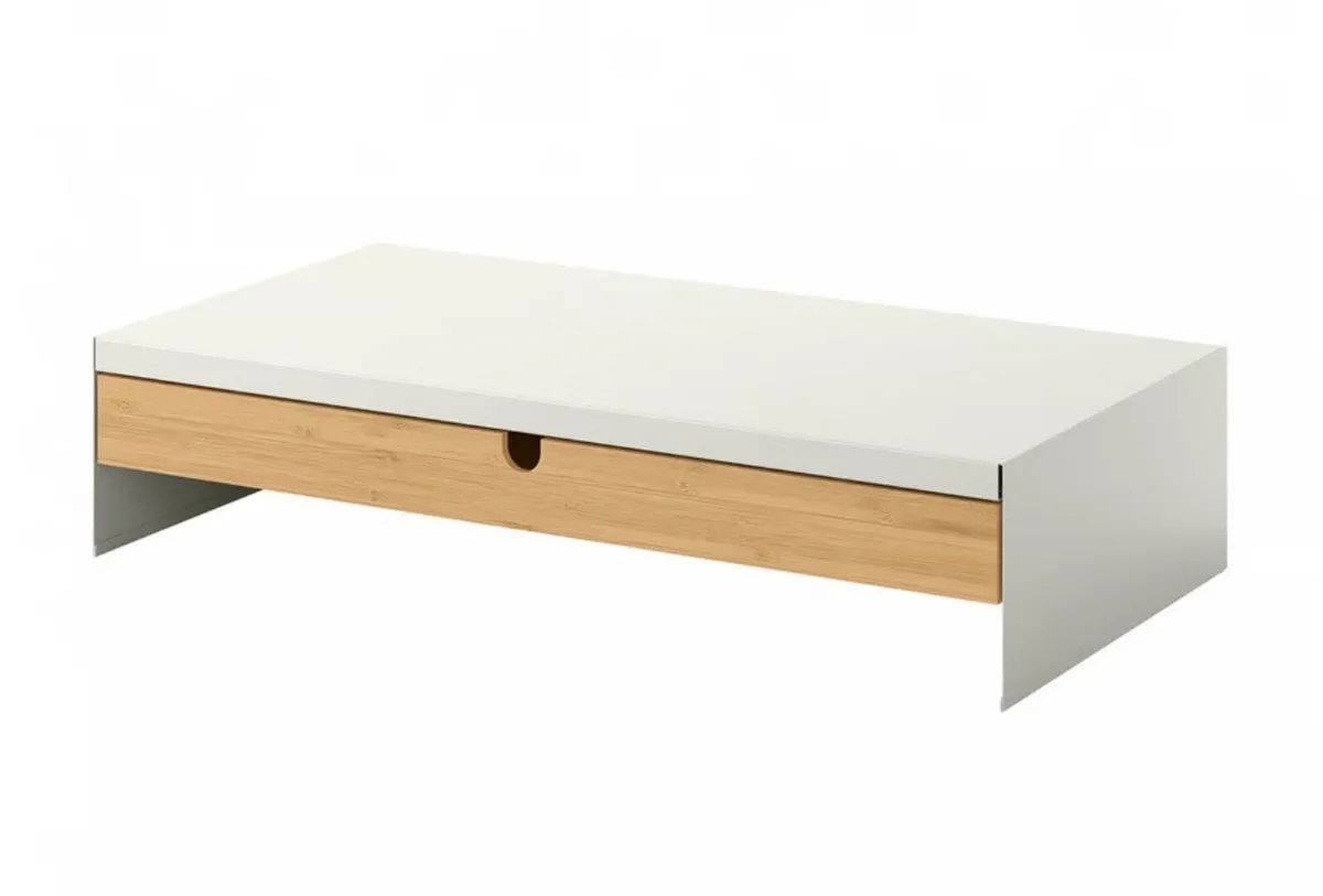 ELLOVEN Monitor Stand with drawer - Image 1